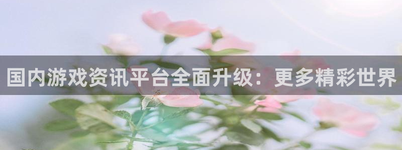 奇亿娱乐平台负责人：国内游戏资讯平台全面升级：更多精彩世界